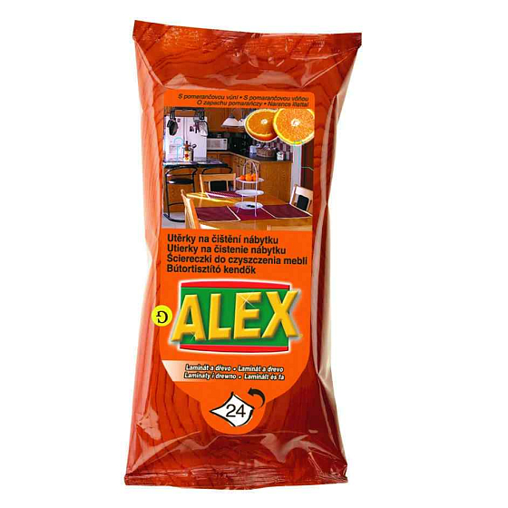 Alex Na čištění laminátového nábytku utěrky 24 kusů
