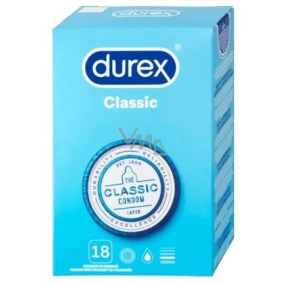 Durex Classic klasický kondom nominální šířka: 56 mm 18 kusů