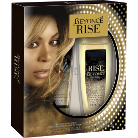 Beyoncé Rise parfémovaný deodorant sklo pro ženy 75 ml + tělové mléko 75 ml, kosmetická sada
