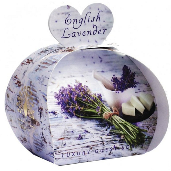 English Soap Anglická Levandule přírodní parfémované mýdlo s bambuckým máslem 3 x 20 g