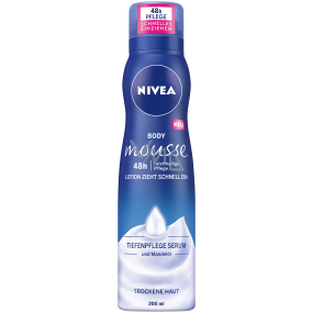 Nivea Body Mousse Intense Moisture Serum výživná tělová pěna pro suchou a velmi suchou pokožku 200 ml