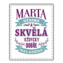 Albi Skládací taška na zip do kabelky se jménem Marta 42 x 41 x 11 cm