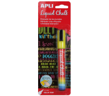 Apli Liquid Chalk Křídový popisovač kulatý hrot žlutý 5,5 mm