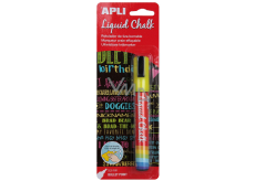 Apli Liquid Chalk Křídový popisovač kulatý hrot žlutý 5,5 mm