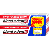 Blend-a-dent Original fixační krém pro zubní náhrady, protézy 2 x 47 g