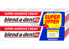 Blend-a-dent Original fixační krém pro zubní náhrady, protézy 2 x 47 g