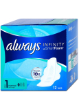 Always Infinity Normal hygienické vložky s křidélky 12 kusů