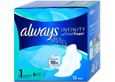Always Infinity Normal hygienické vložky s křidélky 12 kusů