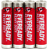 Eveready AAA zinkovo-chloridové tužkové baterie, 4 ks