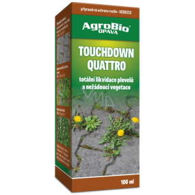AgroBio Touchdown Quattro herbicid k likvidaci nežádoucí vegetace 100 ml BSN4G2227, 7/2027