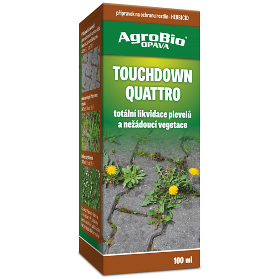 AgroBio Touchdown Quattro herbicid k likvidaci nežádoucí vegetace 100 ml BSN5B2024, 2/2028