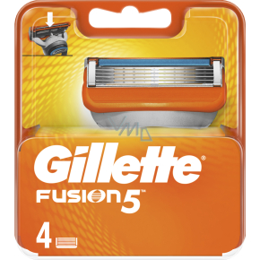Gillette Fusion, náhradní hlavice, balení 4 kusy Gillette Fusion, náhradní hlavice, balení 4 kusy