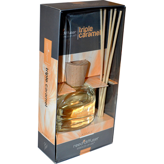 Reed Diffuser Triple Caramel vonné tyčinky osvěžovač vzduchu 50 ml