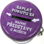 Nekupto Pokladnička na pokuty Zaplať pokutu za naivní představy o mužích 10,5 x 7,5 cm 1 kus