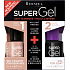 Rimmel London Super Gel by Kate lak na nehty 012 Soul Session 12 ml + Super Gel Top Coat krycí lak na nehty 001 Transparent 12 ml, duopack
