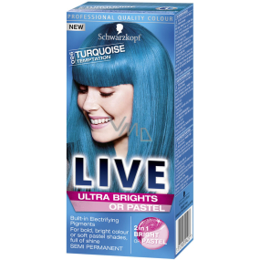 Schwarzkopf Live Ultra Brights or Pastel barva na vlasy 096 Turquoise Temptation