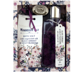 Bohemia Gifts Černý rybíz a Lotosový květ a magnezivá sůl Vyživující sprchový gel 200 ml + sůl do koupele 150 g kosmetická sada