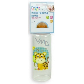 First Steps Jungle 0+ kojenecká láhev Tygr 250 ml