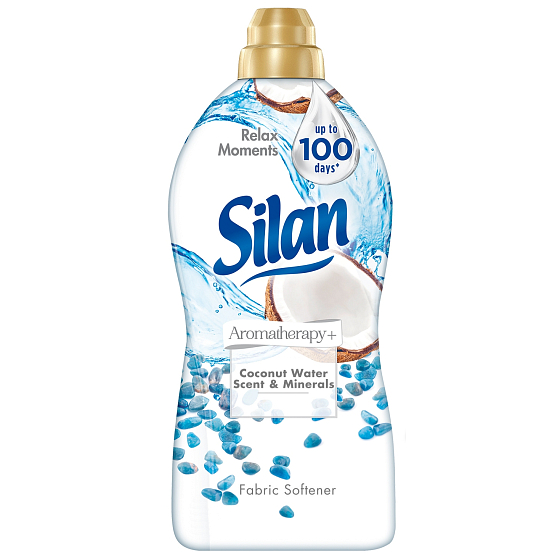 Silan Aromatherapy+ Coconut Water & Minerals - Kokosová voda a minerály koncentrovaná aviváž 72 dávek 1,8 l