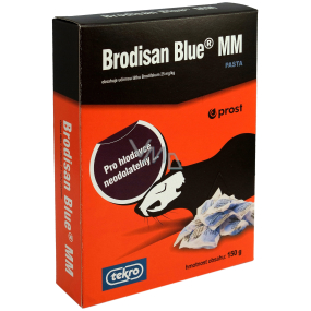 Tekro Brodisan Blue MM pasta k hubení hlodavců 150 g