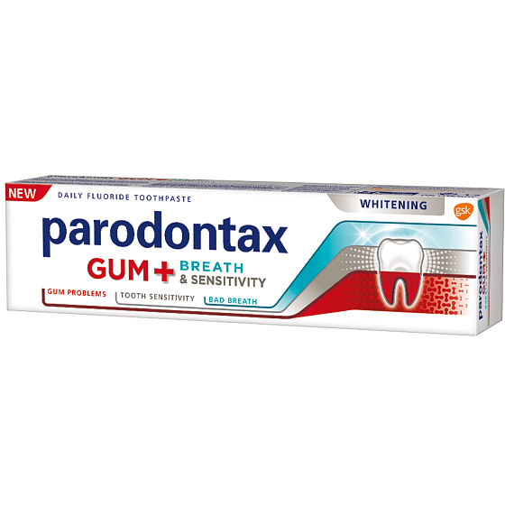 Parodontax Gum+Breath and Sensitivity Whitening zubní pasta 75 ml