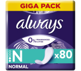 Always Normal Fresh Protection slipové intimní vložky bez parfemace 80 kusů