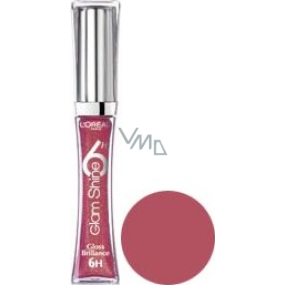 Loreal Paris Glam Shine 6H Volumizer lesk na rty 201 Loyal Wild Rose 6 ml