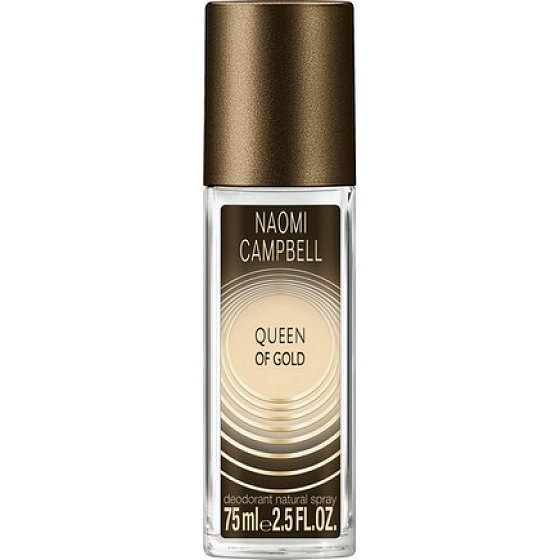 Naomi Campbell Queen of Gold parfémovaný deodorant sklo pro ženy 75 ml