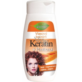 Bione Cosmetics Keratin & Panthenol regenerační vlasový balzám pro všechny typy vlasů 260 ml