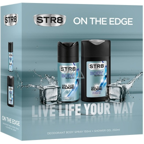 Str8 On The Edge deodorant sprej pro muže 150 ml + sprchový gel 250 ml, kosmetická sada