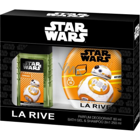 La Rive Star Wars Droid parfémovaný deodorant sklo pro muže 80 ml + sprchový gel 250 ml, kosmetická sada