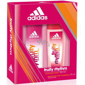 Adidas Fruity Rhythm parfémovaný deodorant sklo 75 ml + deodorant sprej 150 ml, kosmetická sada