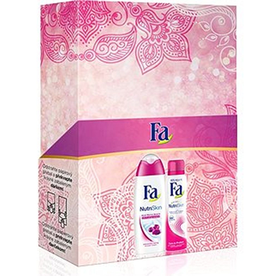 Fa NutriSkin Moisturising Acai Berry sprchový gel 250 ml + deodorant sprej 150 ml, pro ženy kosmetická sada
