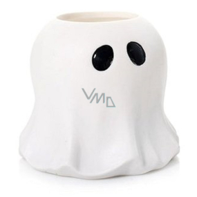 Yankee Candle Halloween Glowing Ghost svícen keramický na čajovou svíčku malý 12 x 12 cm