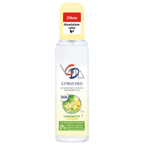 CD Citrus a Lipový květ tělový deodorant sklo pro ženy 75 ml