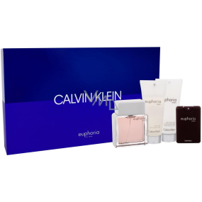 Calvin Klein Euphoria Men toaletní voda pro muže 100 ml + toaletní voda 20 ml + balzám po holení 100 ml + sprchový gel 100 ml, dárková sada