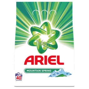 Ariel Mountain Spring prací prášek pro čisté a voňavé prádlo bez skvrn 40 dávek 3 kg