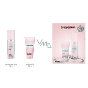 Bruno Banani Woman parfémovaný deodorant sklo 75 ml + sprchový gel 50 ml, dárková sada
