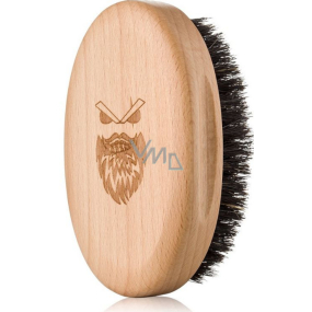 Angry Beards Gentler dřevěný kartáč na vousy 10,3 x 6,3 cm