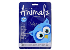 MasqueBar Pretty Animalz Sova textilní pleťová hydratační maska 21 ml