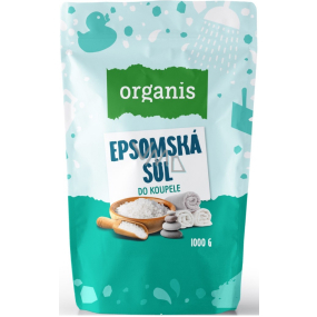 Organis Epsomská sůl Hořčík, Síran do koupele uvolňuje svaly, odbourává stres, detoxikuje organismus 1000 g