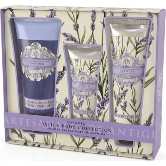 Somerset Toiletry Levandule luxusní tělový krém 130 ml + sprchový gel 200 ml + luxusní krém na ruce 60 ml, kosmetická sada