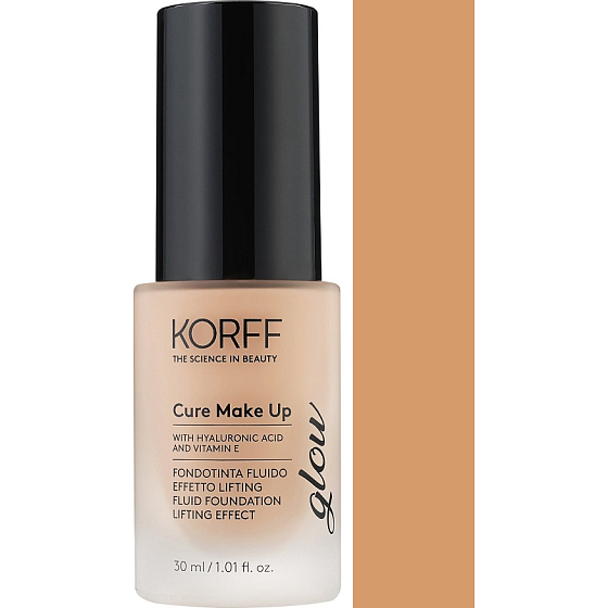 Korff Cure Make Up Fluid Foundation Lifting Effect Glow fluidní liftingový make-up 03 Walnut 30 ml