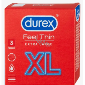 Durex Feel Thin Extra Large kondom XL 3 kusy