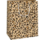 Ditipo Dárková papírová taška 18 x 22,7 x 10 cm Gepardí vzor