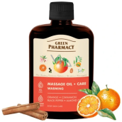 Green Pharmacy Hřejivý masážní olej se skořicí a pepřem 200 ml