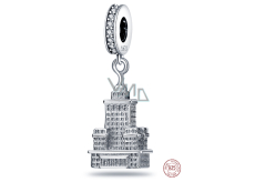 Charm Sterlingové stříbro 925 USA - Empire State Building, přívěsek na náramek cestování