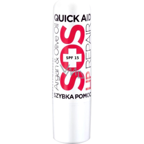 Quiz Cosmetics SOS Repair SPF15 regenerační balzám na rty s arganovým a olivovým olejem 4 g