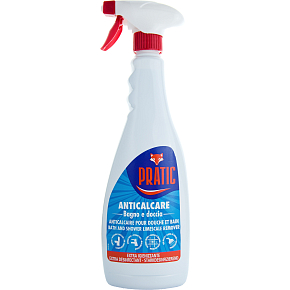 Pratic Anticalcare na koupelny, sprchové kouty a vodní kámen, 750 ml Pratic Anticalcare na koupelny, sprchové kouty a vodní kámen, 750 ml