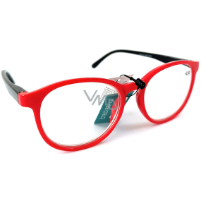 Berkeley Čtecí dioptrické brýle +2,5 plast červené černé postranice 1 kus MC2253